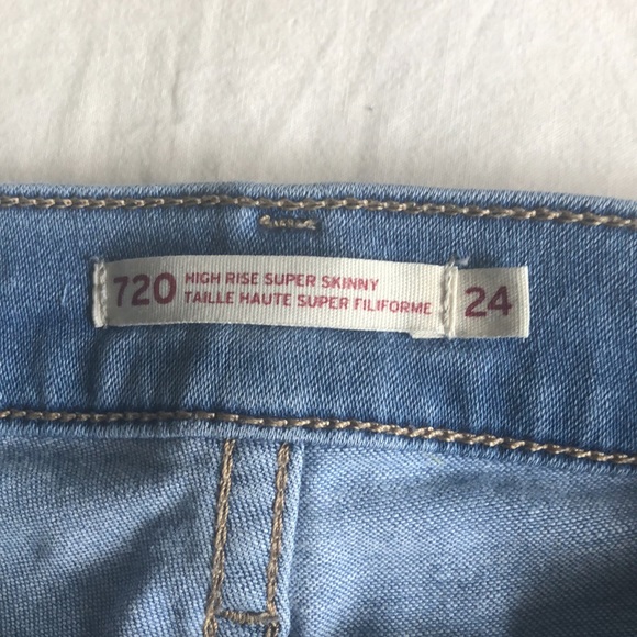 Levi’s 720 high rise super skinny jeans - Picture 6 of 9